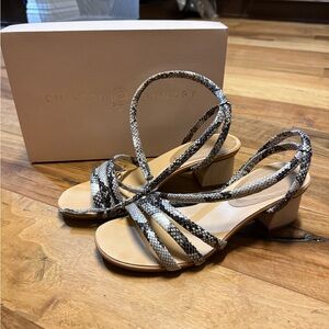 Chinese Laundry Strappy Snakeskin Heels